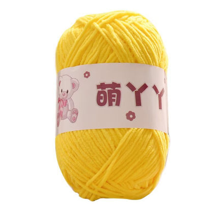 Chenille Ultra-Fine Ice Strip Yarn for Handmade Crochet Dolls DIY Knitting Materials Yarn Ball Cute Matte Fine-Spun Yarn