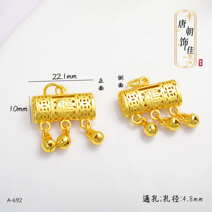 Long-standing Vietnamese gold diy accessories Fushun Gourd Taisui Ping An Lock Ruyi Shangui Wealth Pendant for Women