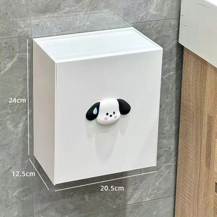 Sanitary napkin storage box wall-mounted household bathroom toilet aunt towel waterproof non-perforated tissue box storage rack