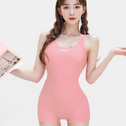Swimsuit Women's Professional Swimming Pool Special Racing 2025 New Large Size Fat Girl One-Piece Boxer Briefs Swimsuit