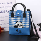 [light luxury and simple] squinting smiling panda (chongqing) blue (black portable)112102