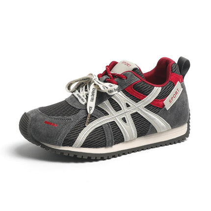 Genuine Leather German Training Shoes for Women 2025 New Model, Height-Increasing, Lightweight, Versatile Retro Running Sneakers