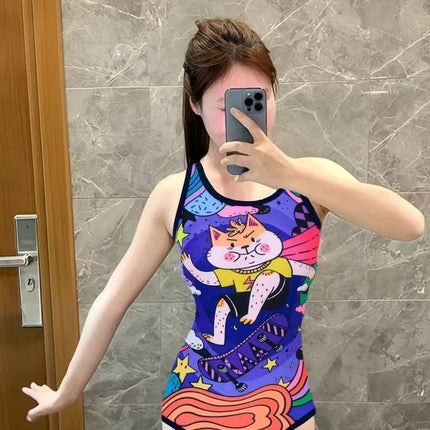 Racing Swimsuit for Women's Swimming Pool 2025 New Hot Style Large Size High-End Girl's Professional One-Piece Swimming New Product