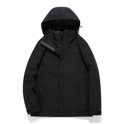 Down liner GB assault clothing men's and women's three-in-one removable full-garment pressure coat rainstorm protection overalls
