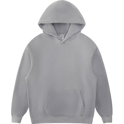 420g Washed Hooded Sweatshirt for Men and Women, Sports Slim Fit, Vintage Street Style, Heavyweight Pure Cotton, Loose Fit Hoodies