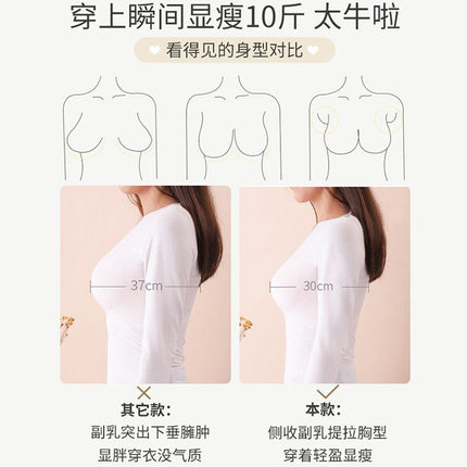 Big Chest Shown Small Super Thin Bra No Sponge Gather Sexy Half Cup French Tube-top Less Women's Underwear Summer