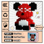 6131 sitting red violent bear