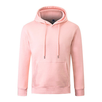330g Heavy Cvc Fleece-Lined European Size Hooded Pullover Flap Pocket Pants Sweatshirt for Adults and Men with Customizable Printing New Style