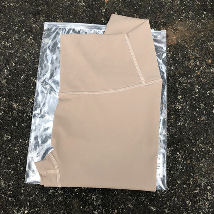 Solid Color 3.0 Double-Sided Brushed Women's High-Waisted Yoga Nine-Point Pants Peach Hip-Lifting Tummy-Tightening Elastic Running Fitness Pants