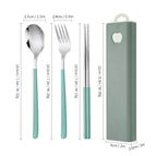 Green and silver three-piece set [green box]