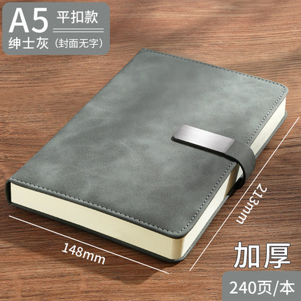 High-Looking A5 Notebook Imitation Leather Hand Ledger Thickeneded Conference B5 Simple Business Notepad Custom Logo