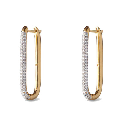 Amazon, International Station, Temu, Shein, European and American Cross-Border Popular Luxury Zircon Earrings and Earrings Wholesale