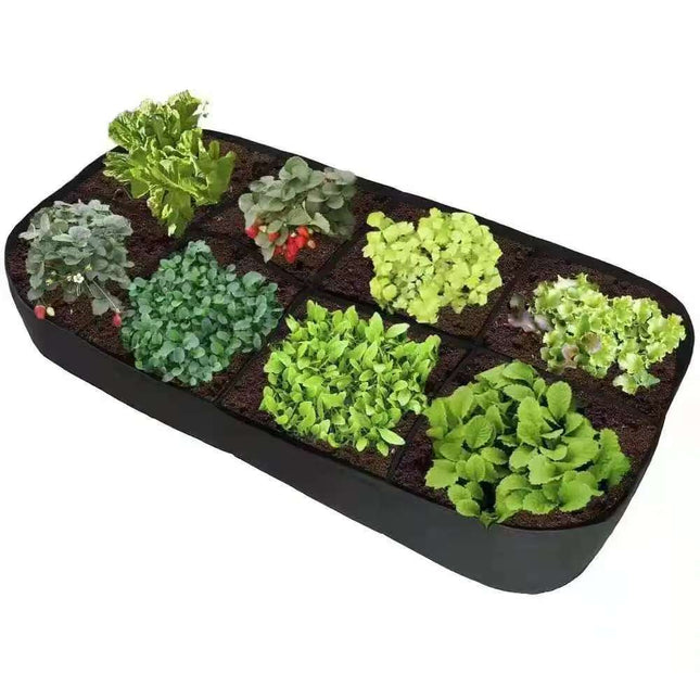 Cross-border New Felt Planting Bag 8-mouth 4-mouth Garden Flower Pot Vegetable Planting Breeding Bag