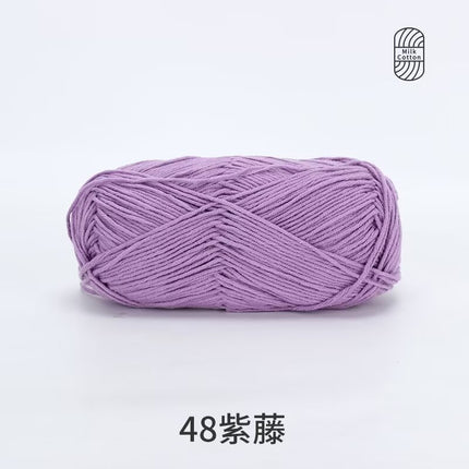 Snow Feir 5 strands milk cotton wool group 5 strands combed cotton thread not ball baby hand woven diy cute doll