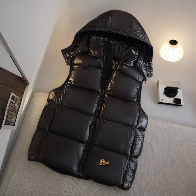 Couple's Down Cotton Vest Men's Autumn and Winter Thickened Cold-proof Cotton Jacket Fashionable plus size Outer Wearing Vest