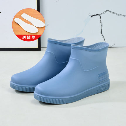 Cross-Border Hot-Selling Low-Cut Rain Boots for Women, Fashionable Water Shoes, New Non-Slip Rain Boots, Adult Warm Water Boots, Rubber Shoes Wholesale