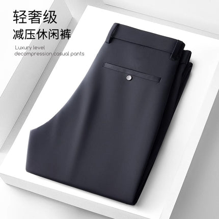 Wholesale Men's Business Wear Slim-fit Pants Summer Casual Men's Wear Youth Work Dress Black Workwear Pants
