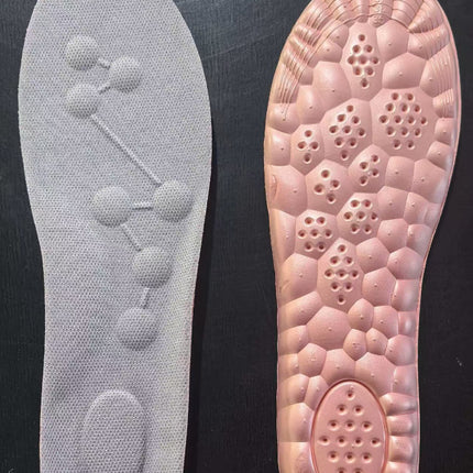 Constant Temperature Heating Insoles for Winter Cold Protection and Velvet Thickeneding Sweat-Absorbent Breathable Deodorant Sports Massage Women's Shoe Insoles