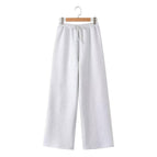 Flower Grey Pants / S