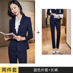 Blue Coat + pants / S