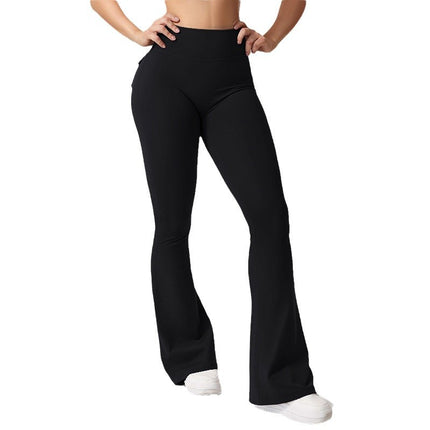 Pocket Yoga Pants Women's Peach Bell Pants Women's High Waist Hip-lifting Sports Tight Pants Quick-drying Yoga Fitness Pants