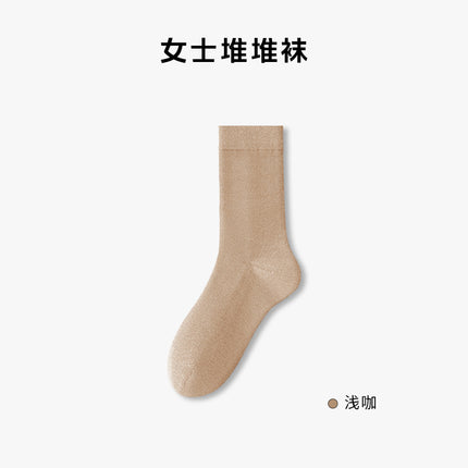 Pure Cotton Socks 100% Cotton Women's Seamless Slouch Socks 10A Antibacterial Breathable Maternity Socks Anti-Pilling Versatile Women's Socks