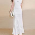 Off-white sleeveless dress / S