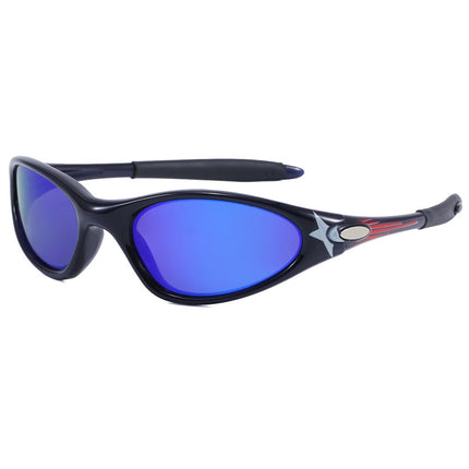 European and American Cross-Border Sunglasses for Men and Women Tr Retro Oval Round Frame Outdoor Cycling and Driving Sunglasses Minute