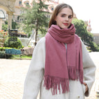 Peach powder / Aa wool 330g (200*70cm)
