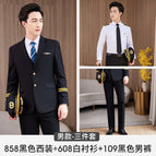 (Male) Black Jacket Pants Shirt / S
