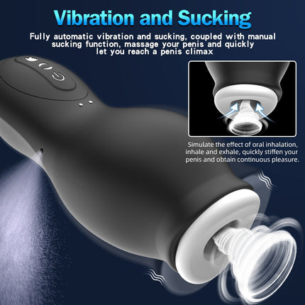 Automatic Male Masturbator Vagina Pussy Sucking Vibration Massager Real Penis Blowjob Masturbation Cup Adult Sex Toys For Men18