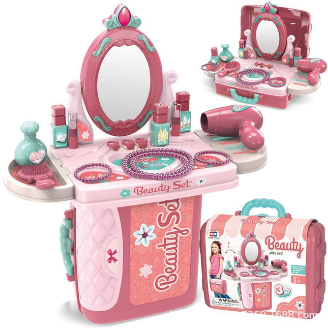 Cross-Border Play House suit children's dressing table toys wholesale girls kindergarten makeup suitcase birthday gift
