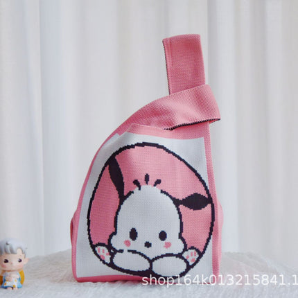 Knitted Bag Souvenir Gift Bag Kindergarten Kidsren Baby Full Moon Birthday Gift Cartoon Gift Bag Gift