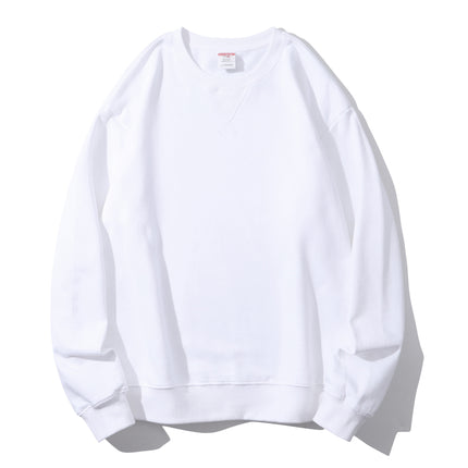 380g Heavyweight Pure Cotton Classy Cotton Tight and Warm Terry Round Neck Sweatshirt Trendyy and Versatile with Customizable Logo