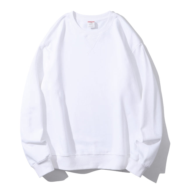 380g Heavyweight Pure Cotton Classy Cotton Tight and Warm Terry Round Neck Sweatshirt Trendyy and Versatile with Customizable Logo