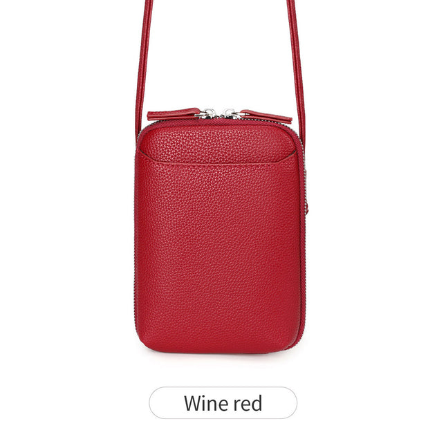 Summer Fashion Simple Women's Crossbody Bag Vertical Versatile Solid Color Mini Mobile Phone Bag Niche Design Shoulder Bag