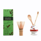 Four-piece green color box set (plum blossom) / Ceramic