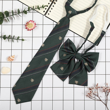 Japanese Plaid JK Tie Tie Set Women's College Style Graduation Photo Free Accessories Korean Style Bow Mariners Suit