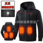 Cardigan hooded five zone black / M