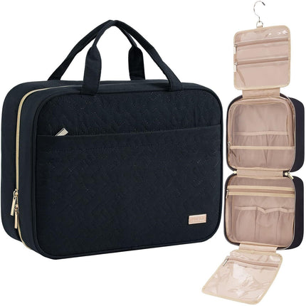 Amazon Hanging Large-Capacity Cosmetic Bag Partition Layered Dry and Wet Separation Women's Waterproof Toiletry Bag Storage Bag