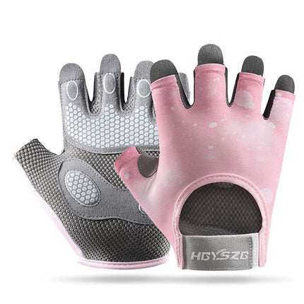 Sports and Fitness Half-Finger Gloves for Men and Women, Wear-Resistant Shock-Absorbing Palm Guards, Outdoor Sports Yoga Breathable Fitness Non-Slip Gloves