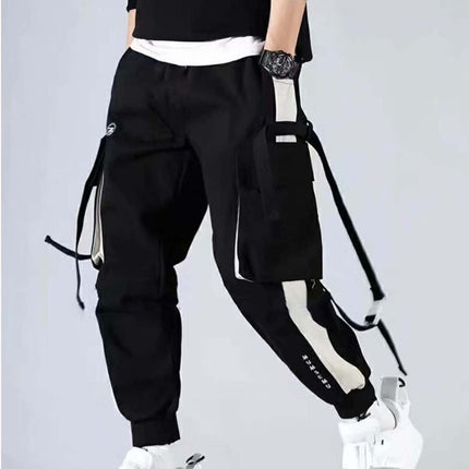 Short-Sleeved T-Shirt Men's Summer Thin Casual Trendy Long Pants Sports Suit Men's Set Loose Half-Sleeved T-Shirt