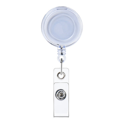Transparent Easy Pull Buckle Doctor Nurse Breast Card Certificate Card Case Anti-loss Clip Buckle Meal Card Work Card Transparent Color Retractable Buckle