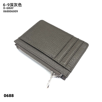 Double-sided Driver's License Multi-card Slot Genuine Leather Zipper Card Bag Top Layer Cowhide Men's Thickened Light Luxury Women's Small Coin Purse Case