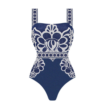 2025 New Amazon European and American Swimwear Ethnic Style Printed Swimsuit suit Women's Cross-border Swimsuit 25289
