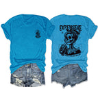 Lake blue front chest (black color picture) / S