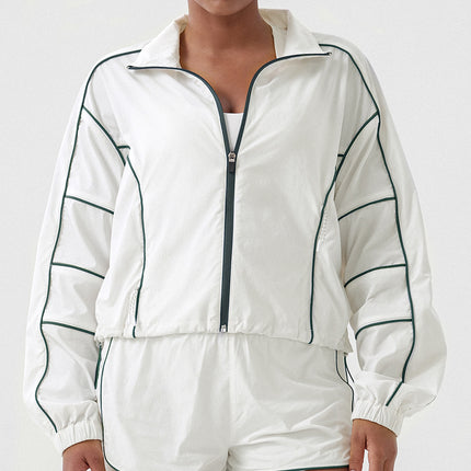 New Quick-drying Tennis Coat Women's Running Long-sleeved T-shirt Sports Top Outdoor Badminton Slimming Fitness Clothes