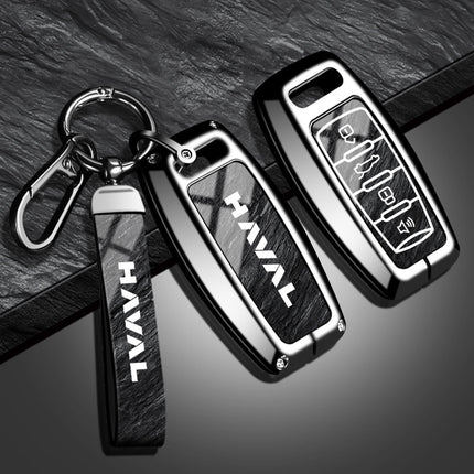 Suitable for Haval H6 Key Cover Third Generation National Trend Version Alloy Shell F7 Haval M6 Plus Big Dog Keychain H2