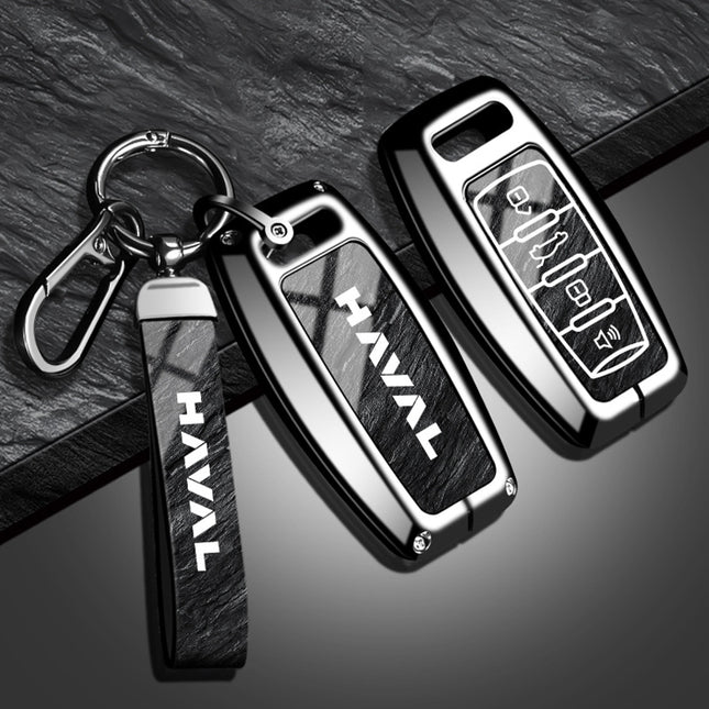 Suitable for Haval H6 Key Cover Third Generation National Trend Version Alloy Shell F7 Haval M6 Plus Big Dog Keychain H2
