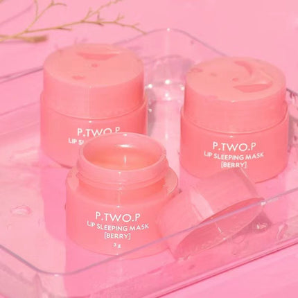 3g South Korea Lip Sleep Mask Night Sleep Maintenance Moisturizing Lips Gloss Bleach Cream Nourishing Lips Care Cherry Lip Balm